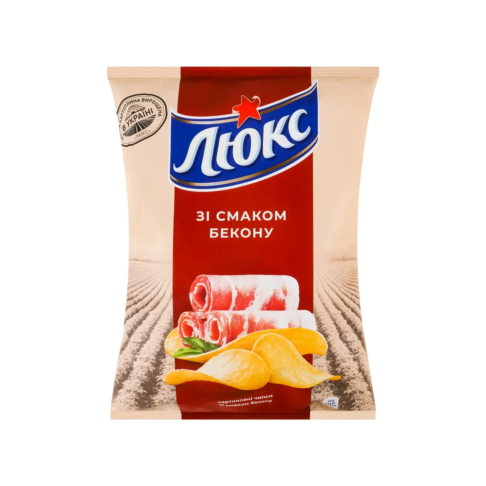 Чипси Люкс Бекон 105гр  арт. 01807 