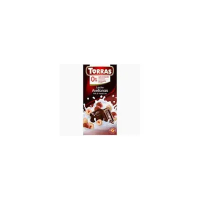 Шоколад Torras 0% цукру молочний з фундуком 150гр  арт. 10960