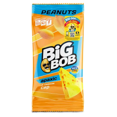 Арахіс Big Bob Сир 60гр  арт. 00585