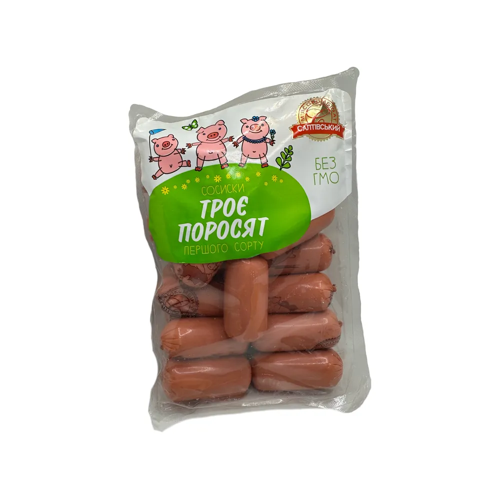 Сосиски СМК Троє Поросят (ваг) арт. 06518 