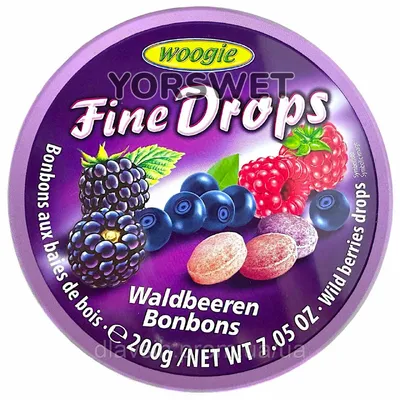 Льодяник Woogie Fine Drops ліс.ягоди 200гр  арт. 08817