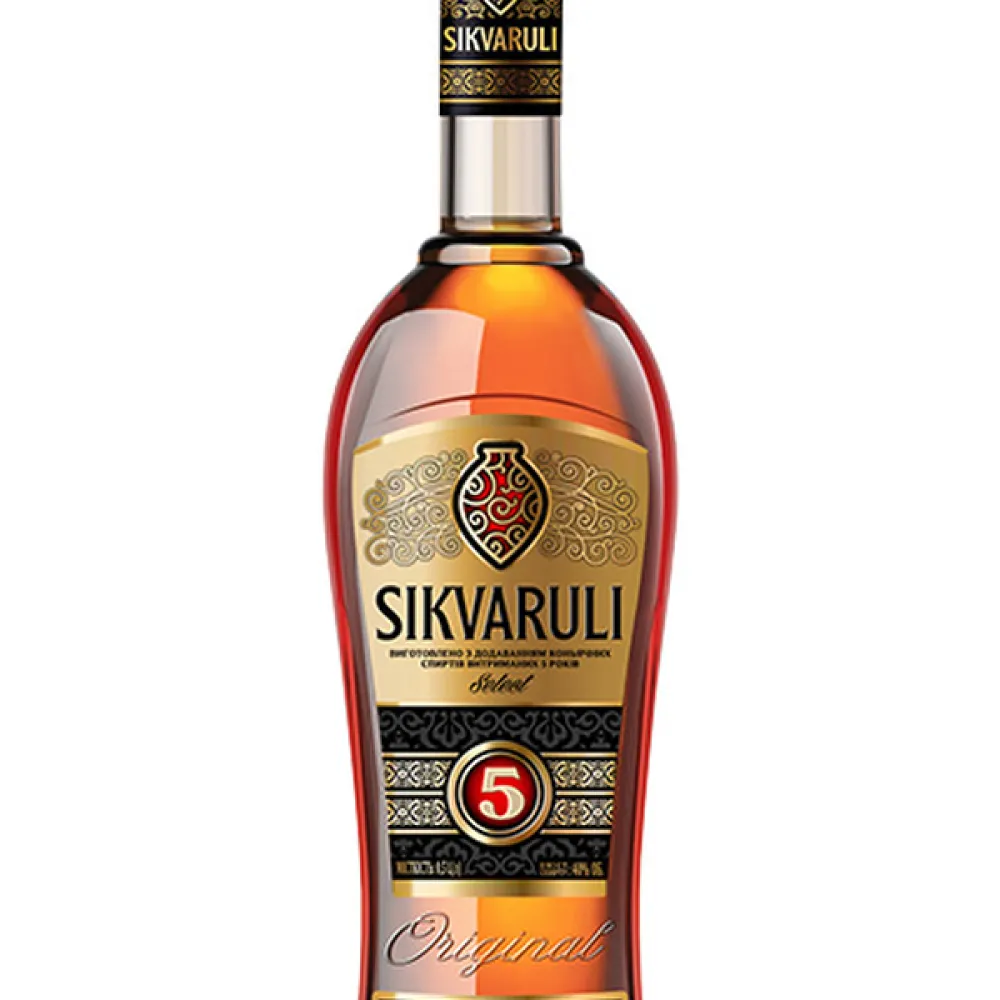 Напій спирт Sikvaruli 5* 0.5л  арт. 09759 