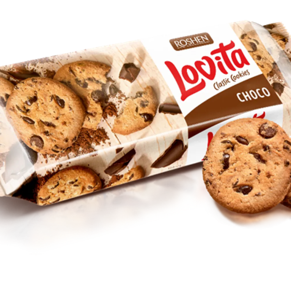 Печиво Roshen Lovita Cl.Cookies з кус.глаз. 150гр  арт. 06440 