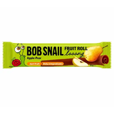Цукерка Bob Snail Яблучно-грушеві довга 15гр  арт. 10064