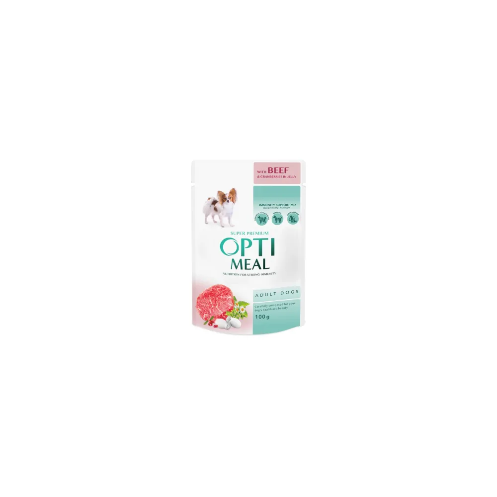 Рідкий корм для собак Opti Meal Ялов. 85гр  арт. 07479 