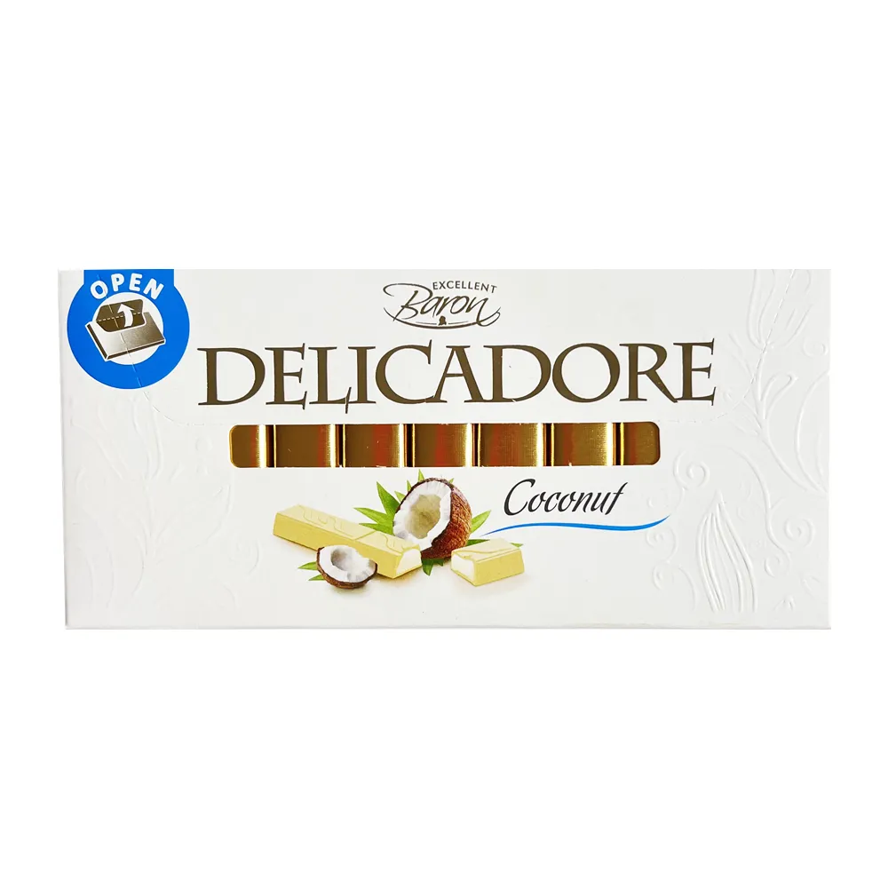 Шоколад Delicadore Кокос 200гр  арт. 08146 