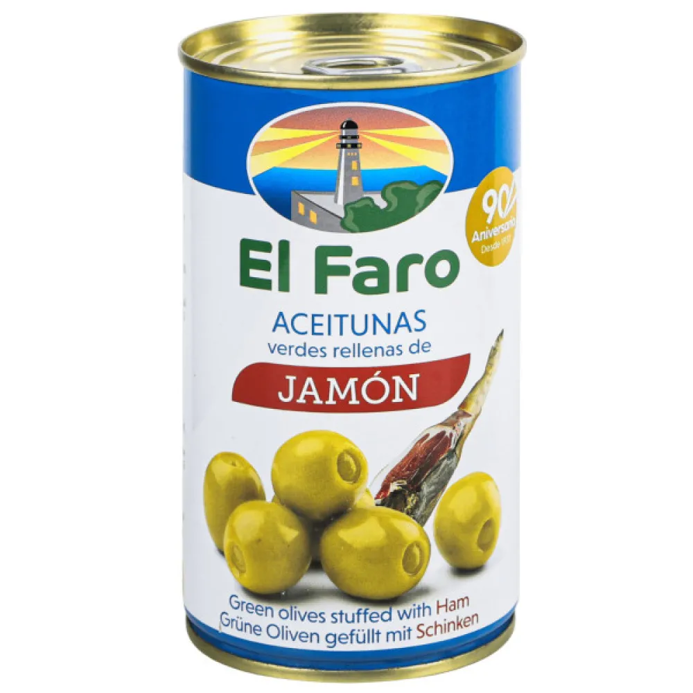 Оливки El Faro хамон 350гр  арт. 08190 