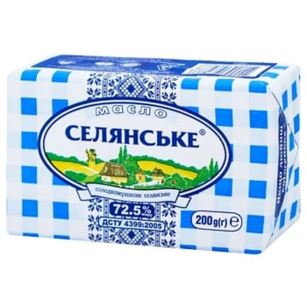 Масло Селянське 72.5% 180гр  арт. 02363 