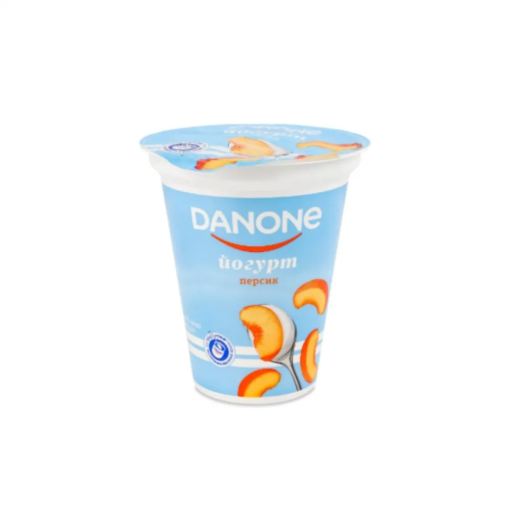 Йогурт Danone стак персик 260гр  арт. 07059 
