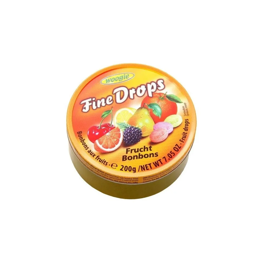 Льодяник Woogie Fine Drops Frucht Bonbons 200гр  арт. 10599 