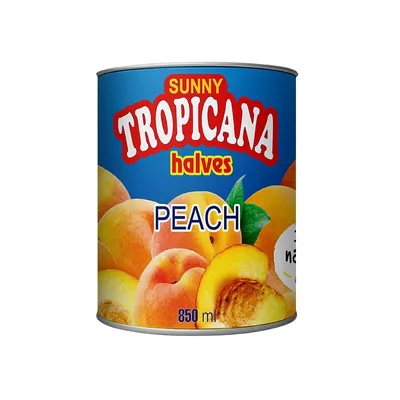 Персик Sunny Tropicana половинки в сиропі 850мл  арт. 10381