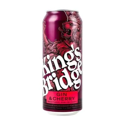 Напій слабоалкогольний King's Bridge Gin & Cherry 0.5л  арт. 10009