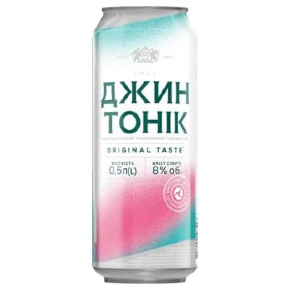 Напій слабоалкогольний Джин тонік з/б 0.5л  арт. 01923 