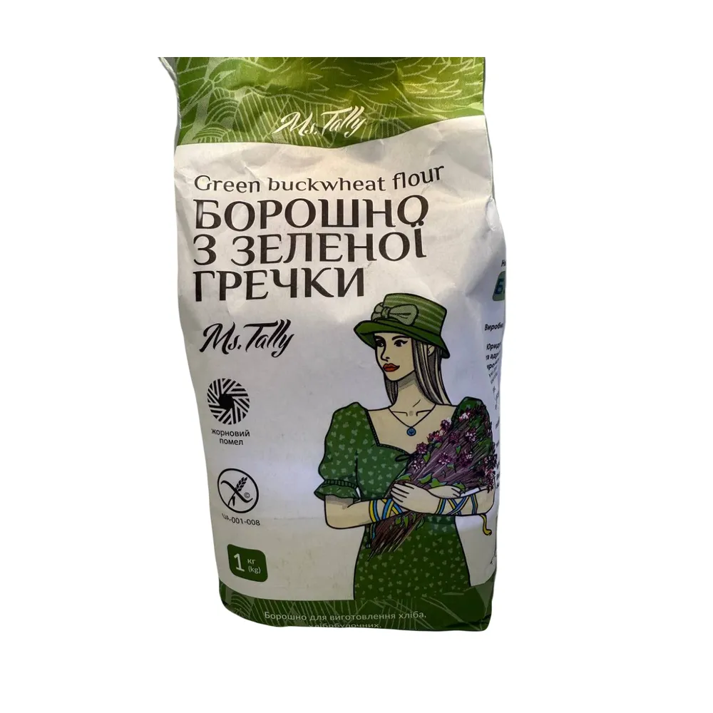 Борошно Tally Зелена гречка 1кг  арт. 06413 