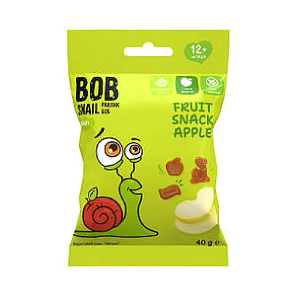 Фруктовий снек Bob Snail ябл. 40гр  арт. 06744 