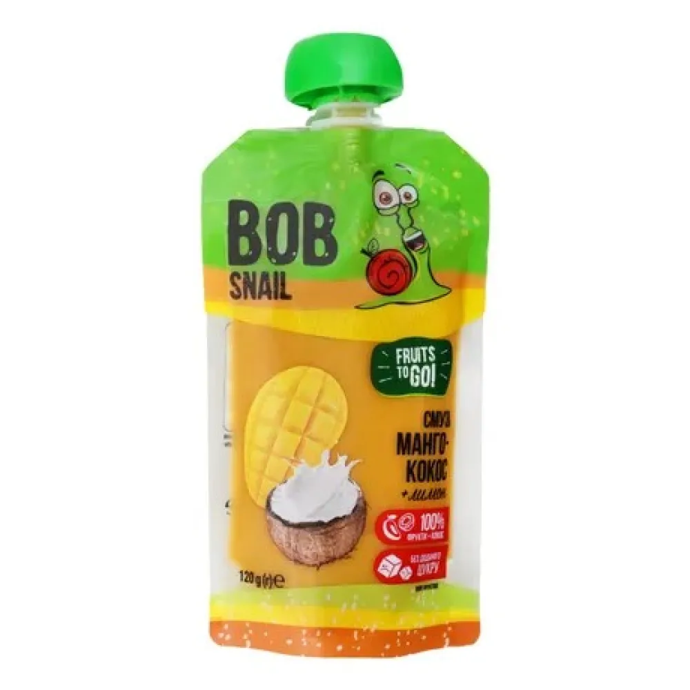 Смузі Bob Snail Манго-кокос 120гр  арт. 09704 