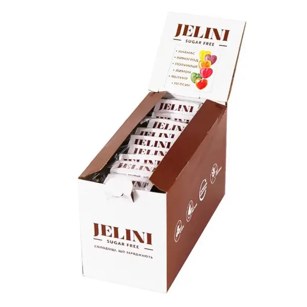 Мармелад Jelini асорті, б/ц 30гр  арт. 08514 