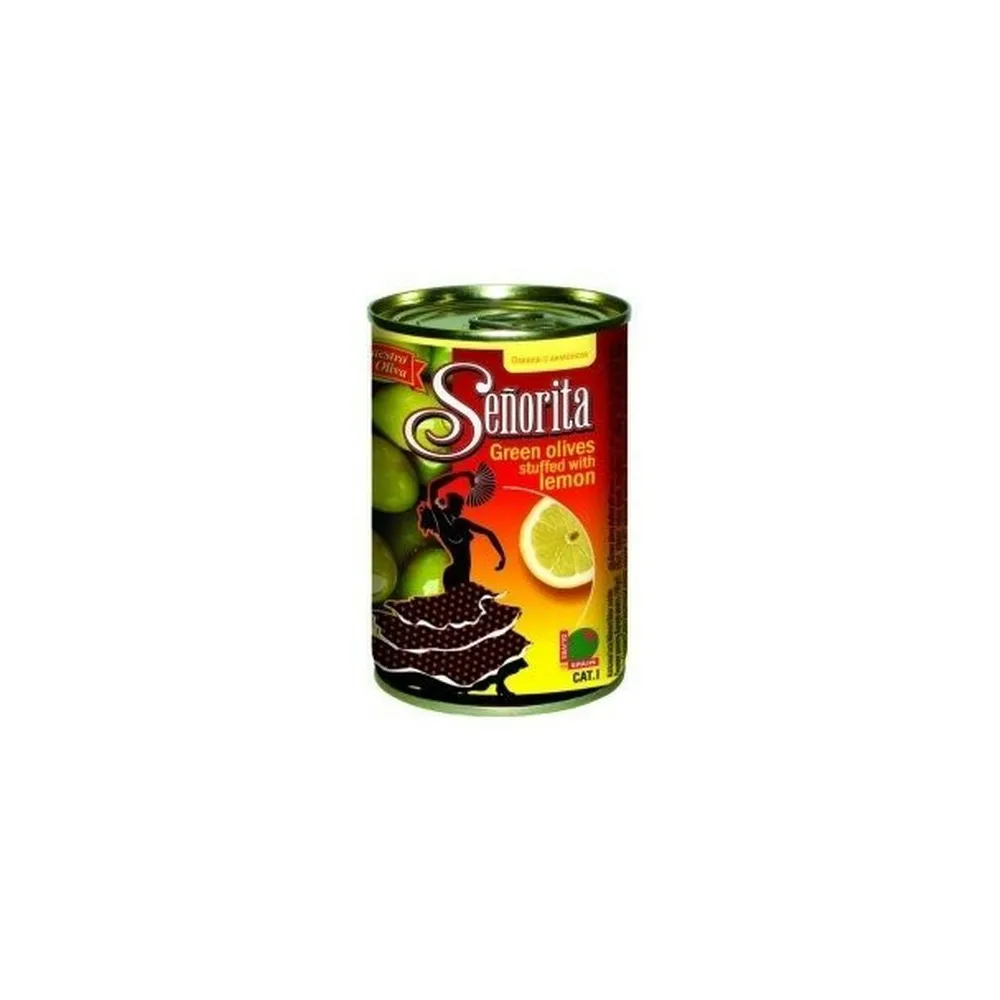 Оливки Senorita з лимоно з/б 280гр  арт. 00493 