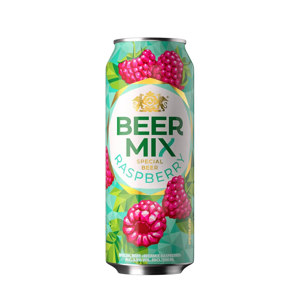 Пиво Beer Mix Малина ж/б 0,5л  арт. 07923 