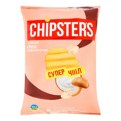Чипси Chipster's гриби 110гр  арт. 07695