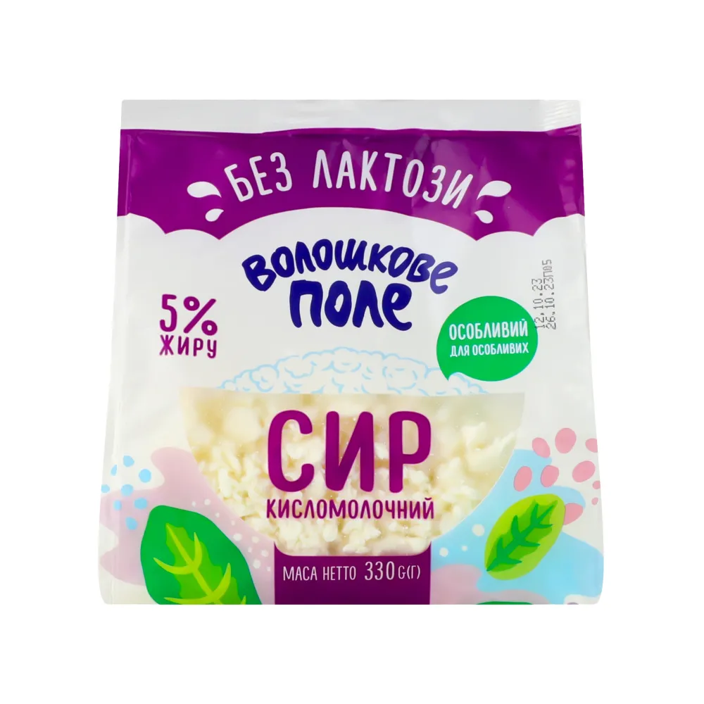 Сир Волошкове поле безлакт. 5% 330гр  арт. 07634 