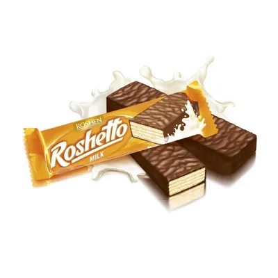 Вафля Roshen Roshetto молочні 34гр  арт. 07352
