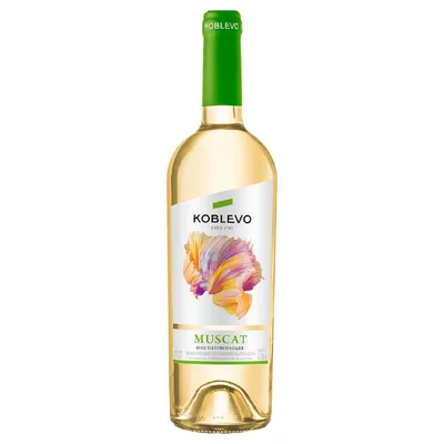 Вино Koblevo Muscat біле напівсолодке 0.75л  арт. 09614