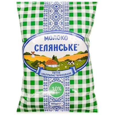 Молоко Селянське 1% 900гр  арт. 11018
