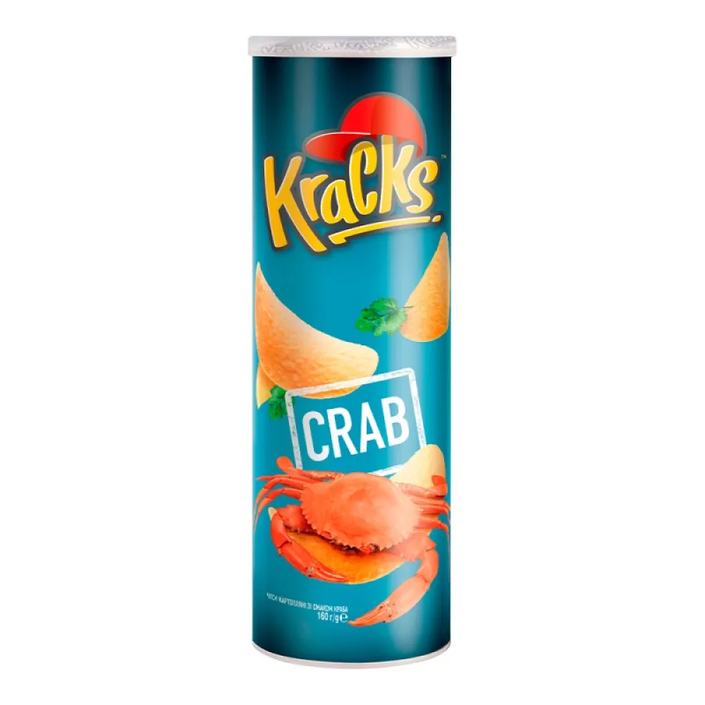 Чипси Kracks краб 160гр  арт. 04330 