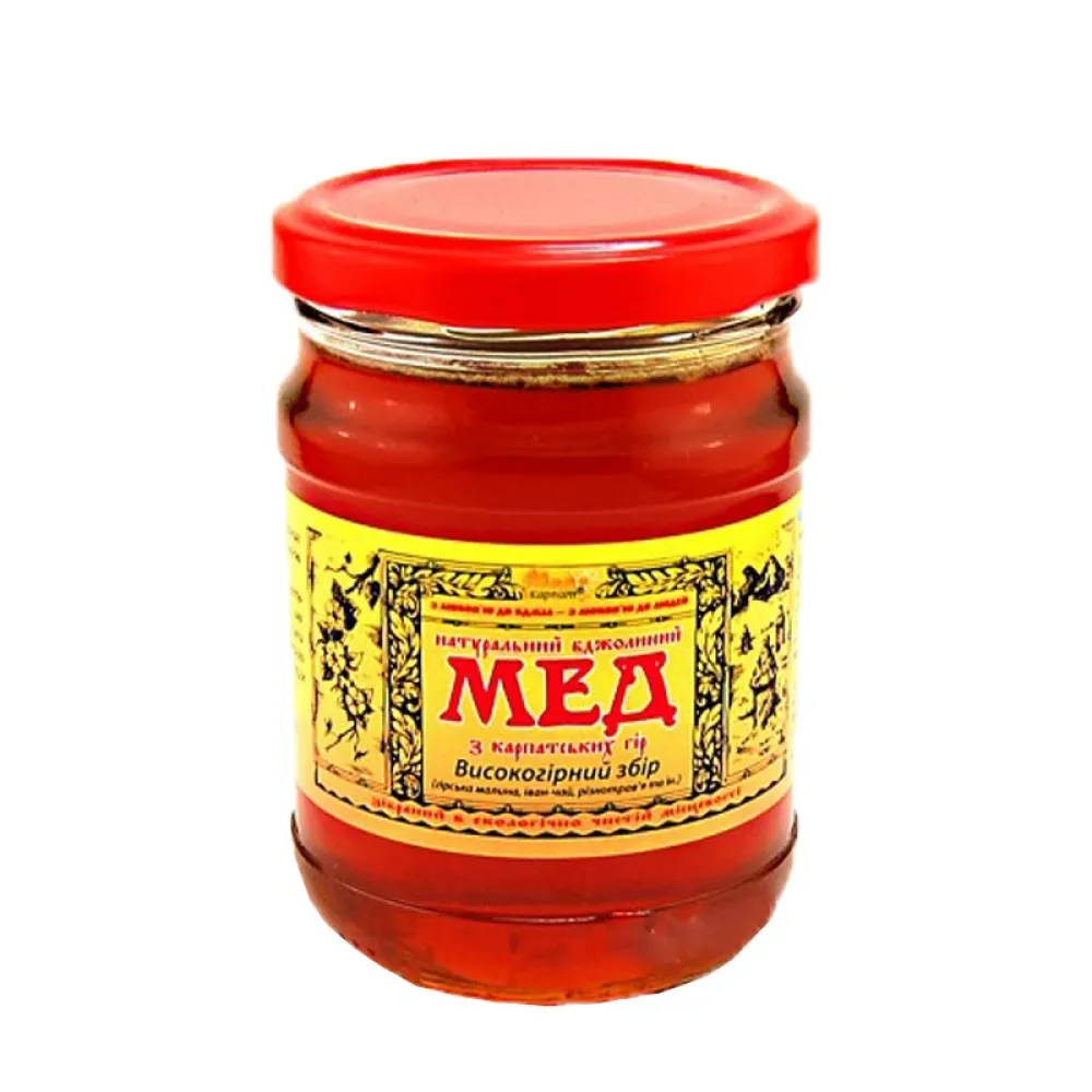 Мед Єгастроном різнорав'я Карпат 350гр  арт. 09239 