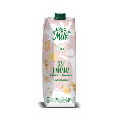 Напій вівсяний Vega Milk з бананом 950мл  арт. 05760