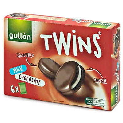 Печиво Gullon Twins мол.шок 252гр  арт. 07824