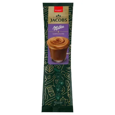 Кава стік Jacobs 3в1 Milka  капучино 18гр  арт. 10556