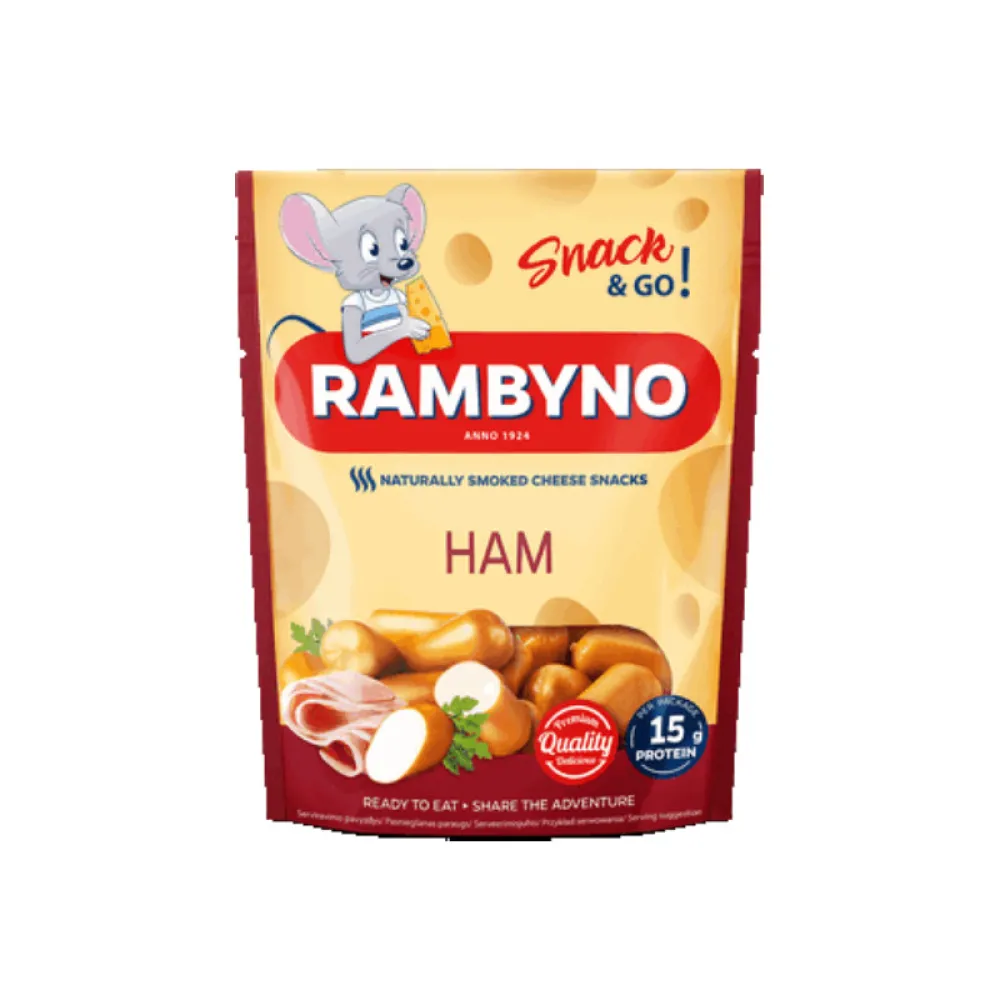 Сир Rambyno Копчений з шинкою 75гр  арт. 10268 