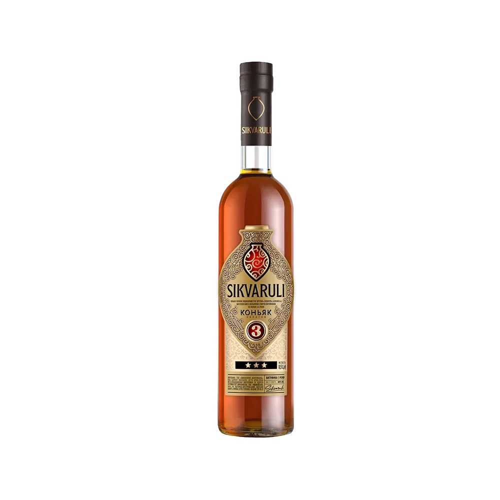 Коньяк Sikvaruli 3* 0,5л  арт. 07367 
