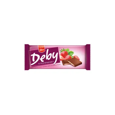 Шоколад Leona Deby полуниця 90гр  арт. 08238
