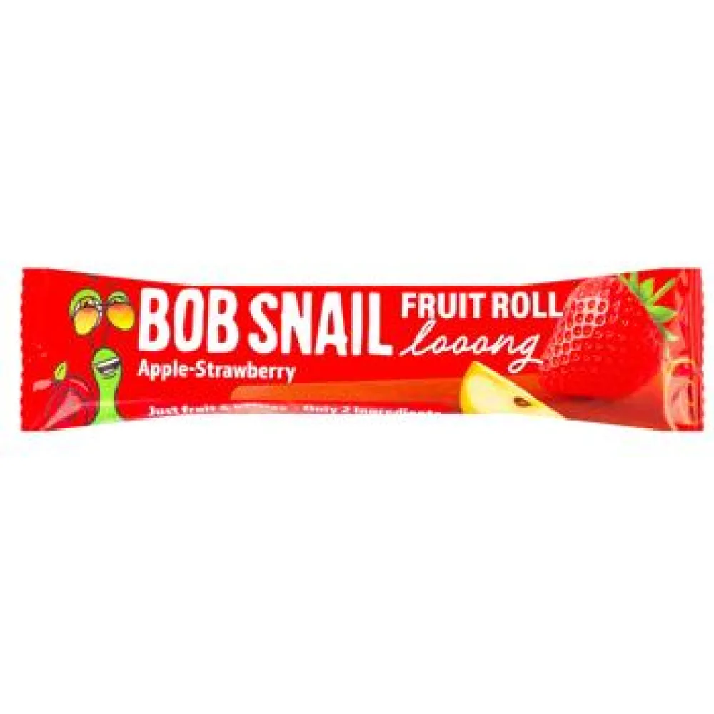 Цукерка Bob Snail Яблучно-полунична довга 15гр  арт. 10101 