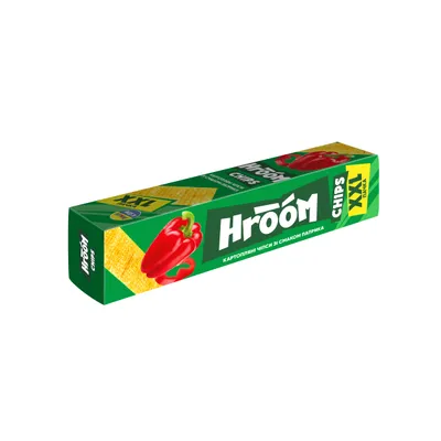 Чипси Hroom пласт.Паприка 100гр  арт. 06722