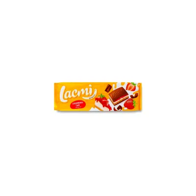 Шоколад Lacmi Полуниця-крем 275гр  арт. 08510