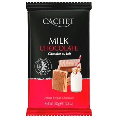 Шоколад Cachet Молочний 300гр  арт. 06797