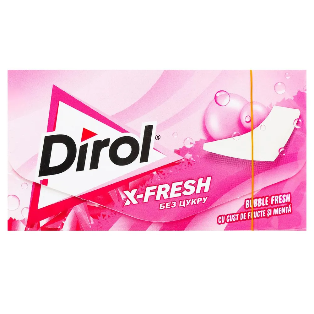 Жуйка Dirol X-fresh бабл фреш (пластинки) 13,5гр  арт. 10070 