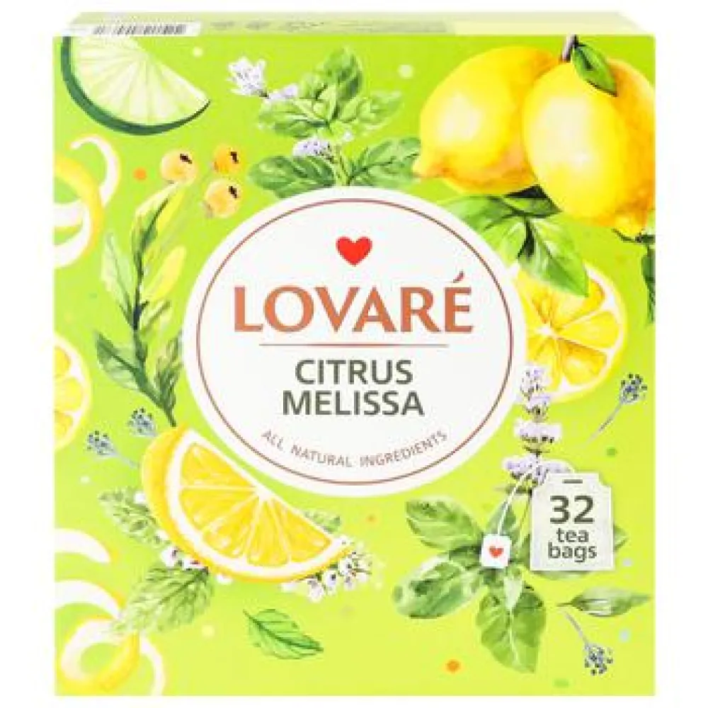 Чай Lovare Цитрус-меліса 32пак  арт. 10640 