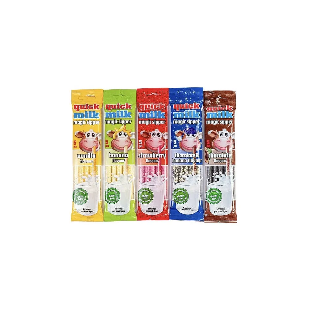 Соломинка з розчинними гранулами для молока Quick milk 5шт  арт. 01863 