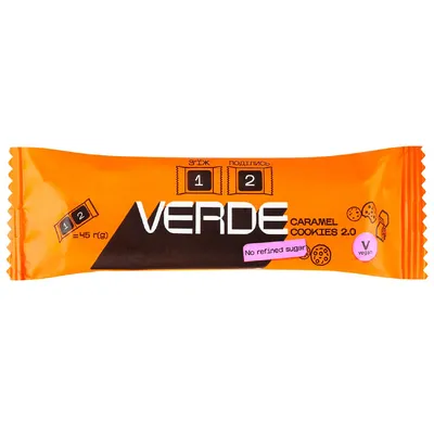 Батончик Verde Печиво-карамель  б/ц 45гр  арт. 09300
