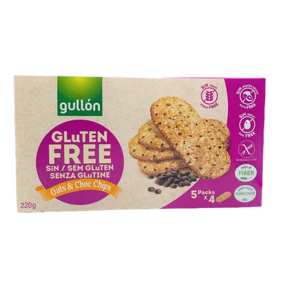 Печиво Gullon Oats & Choc Chips б/гл 220гр  арт. 06399