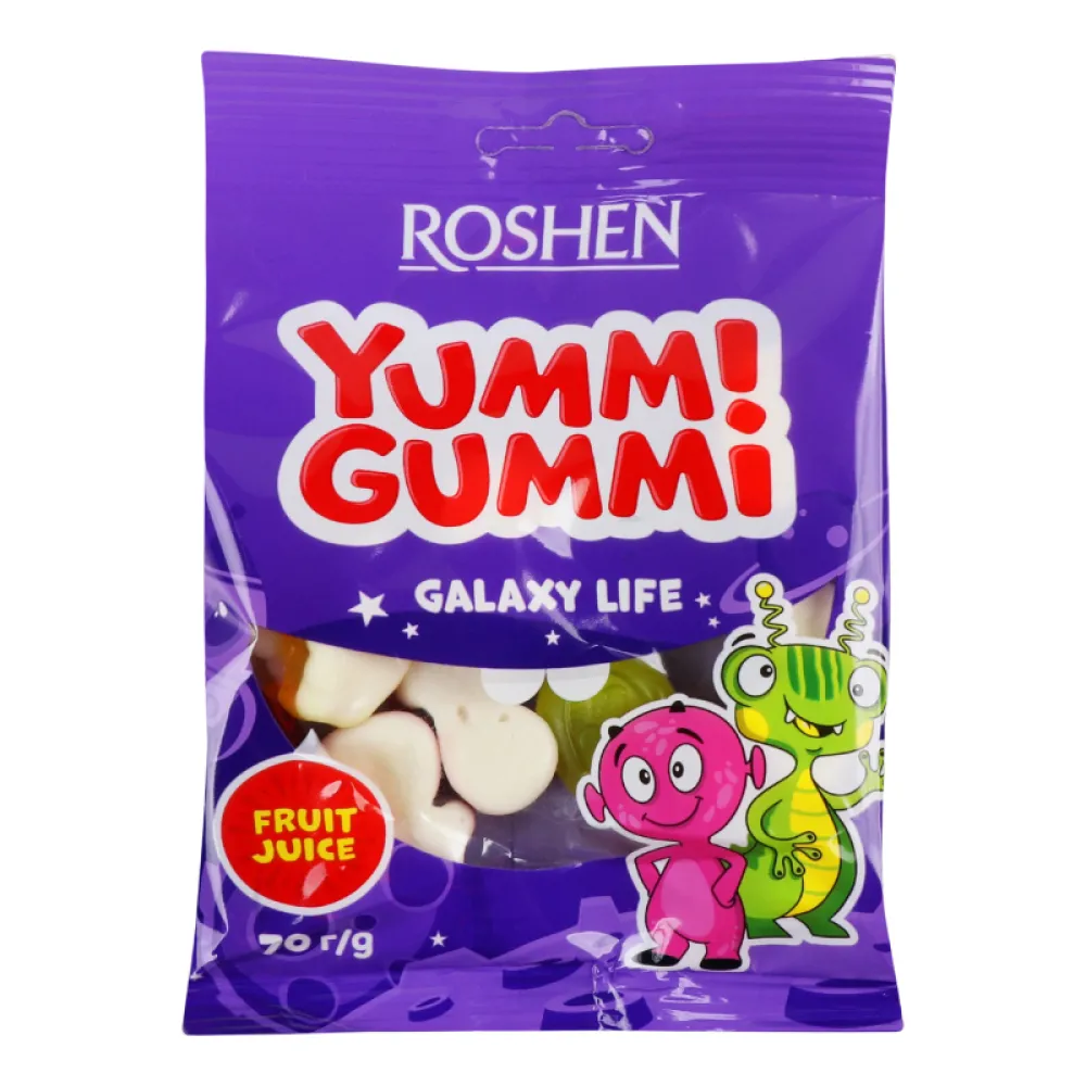 Желейна цукерка Yummi Gummi Galaxy Акц. 70гр  арт. 09274 