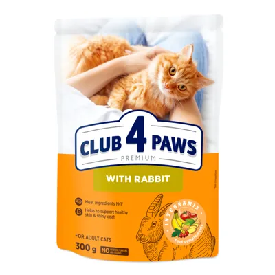 Сухий корм для котів Club 4 Paws Кролик 300гр  арт. 07244