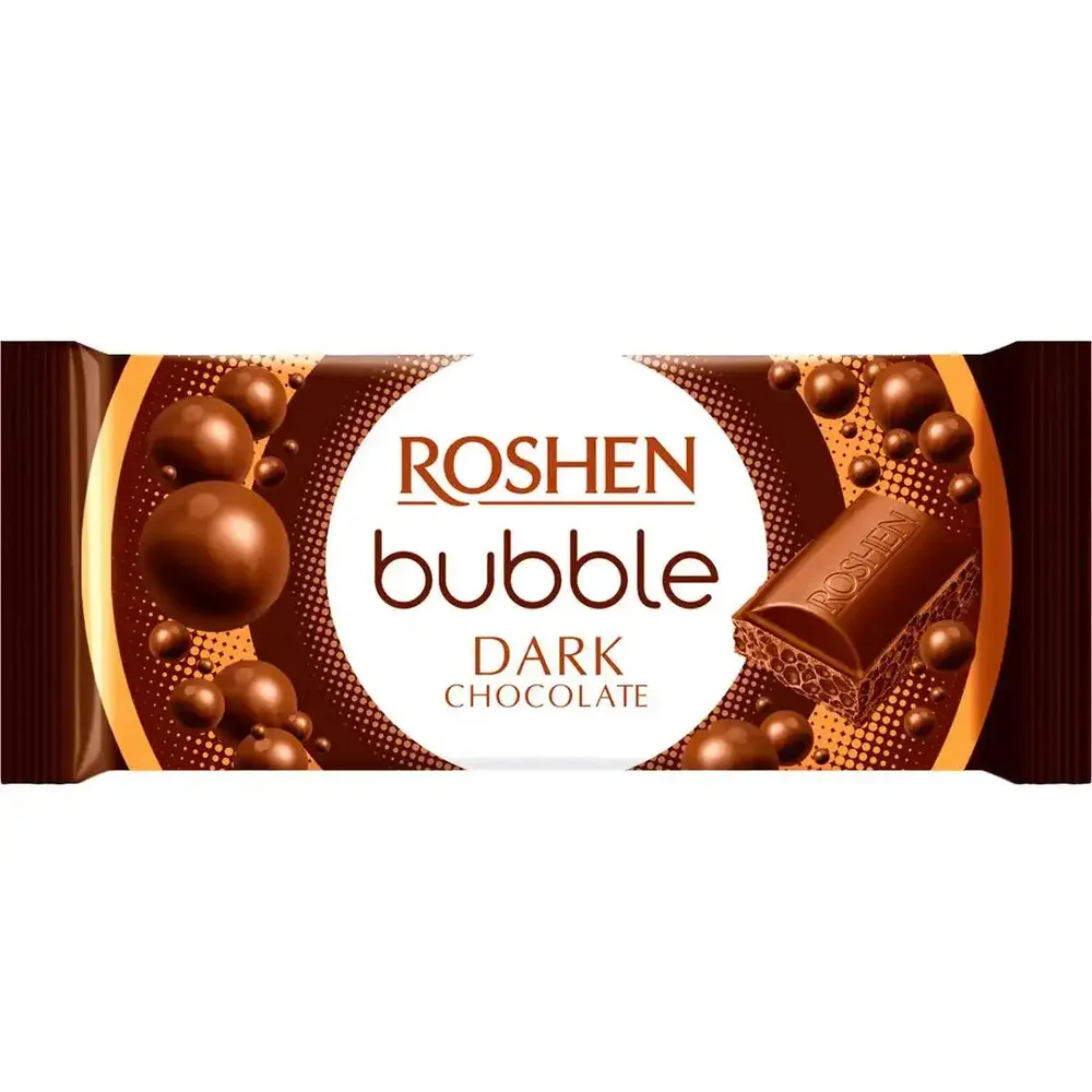Шоколад Roshen Пористий екстрачорний 80гр  арт. 04435 