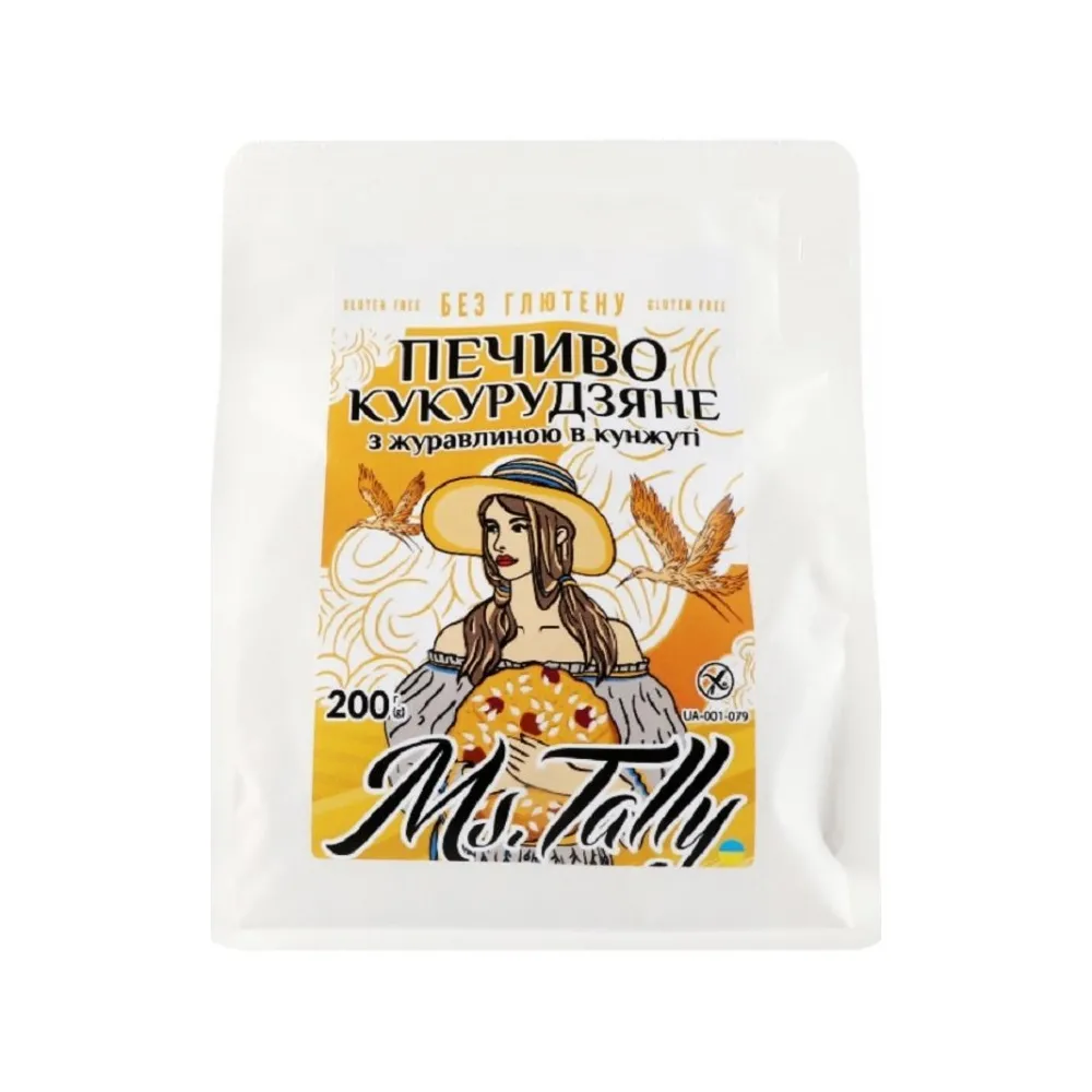 Печиво Tally Кукур. з жур.в кунж. 200гр  арт. 07378 