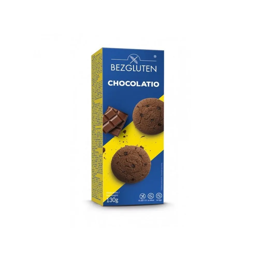 Печиво Bezgluten Chocolatio  б/гл 130гр  арт. 08806 